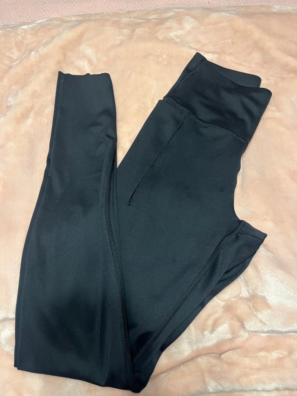 PINK Victoria's Secret Black Rhinestone Logo Leggings